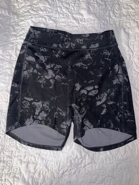 Gymshark x KKFIT Black Marble-Print Shorts